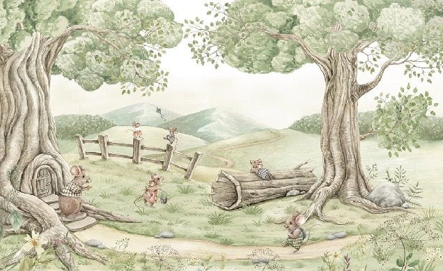 Baby mouse family wallpaper