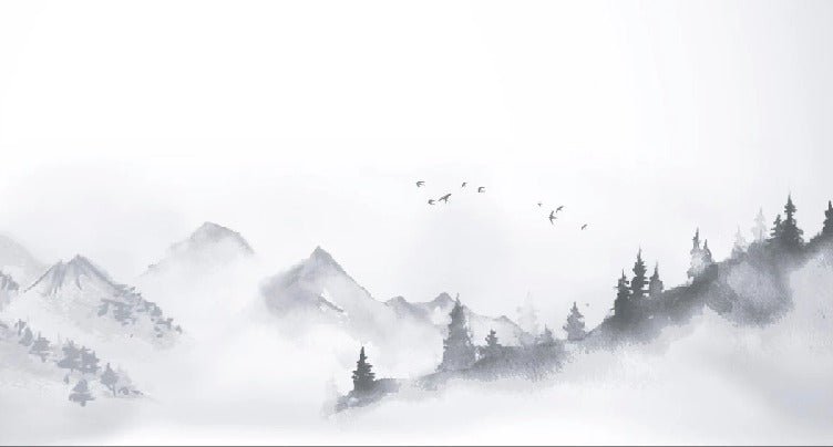 Zen minimalist landscape wallpaper