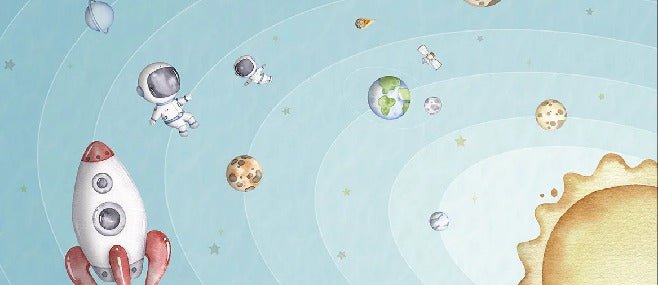 Sky blue baby universe wallpaper