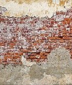 Broken brick bistro wallpaper