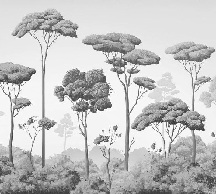 Pine forest breeze wallpaper