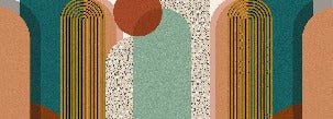 Art pop deco graphic trend wallpaper