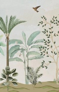Chinoiserie jungle wallpaper