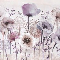 Fleur Parme wallpaper