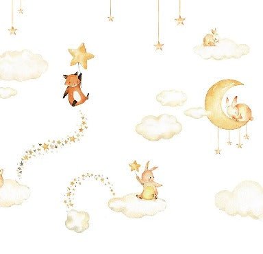 Baby wallpaper pretty dreams white