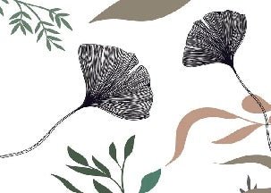 Ginkgo floral artist wallpaper