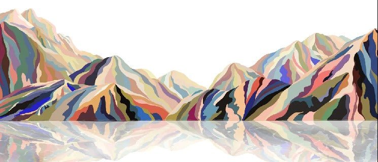 Annecy arty color wallpaper