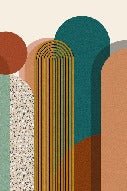 Art pop deco graphic trend wallpaper