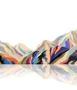 Annecy arty color wallpaper