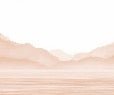 Papier peint Annecy et son lac paisible terracotta, XXL, tendance