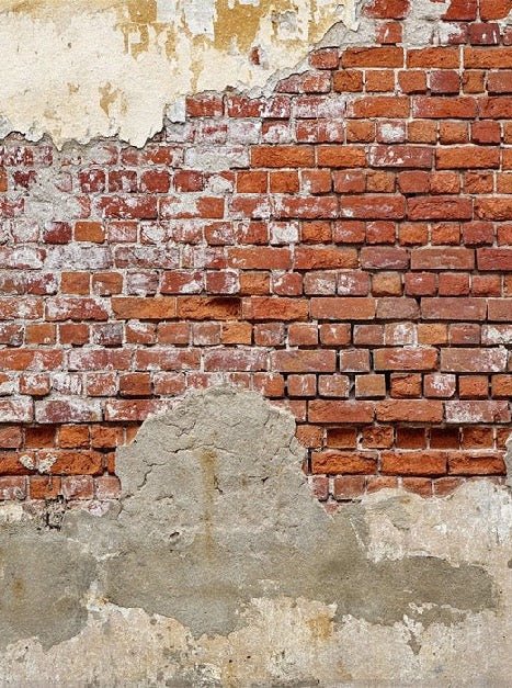 Broken brick bistro wallpaper