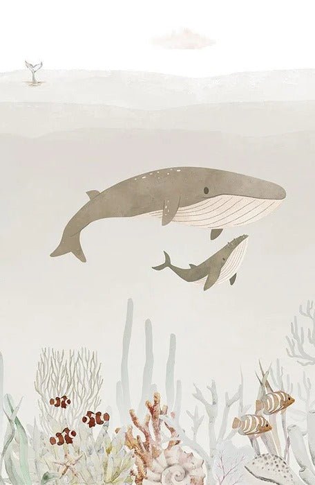 Baby whales wallpaper