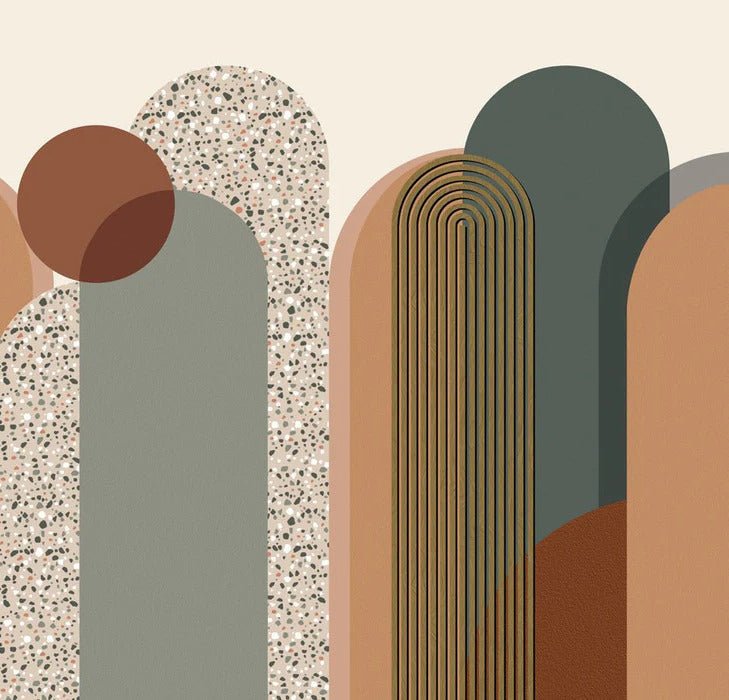 Art deco graphic wallpaper