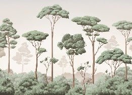 Pine forest breeze wallpaper