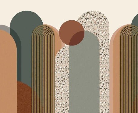 Art deco graphic wallpaper