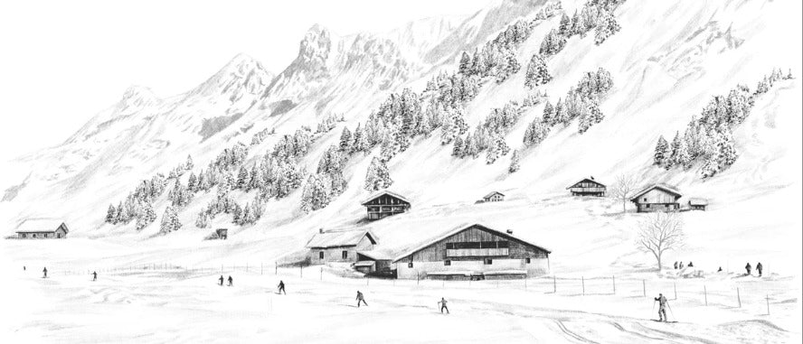 Clusaz cross-country skiing mountain wallpaper Confins
