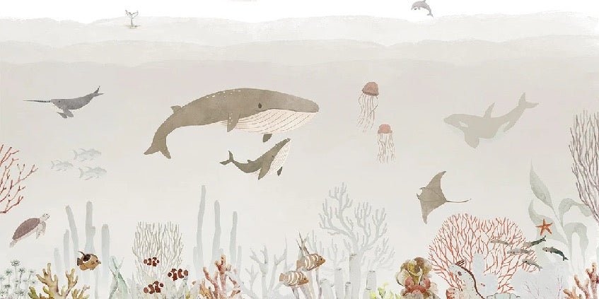 Baby whales wallpaper