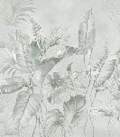 Elegant sage jungle wallpaper