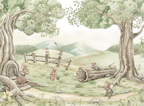 Baby mouse family wallpaper