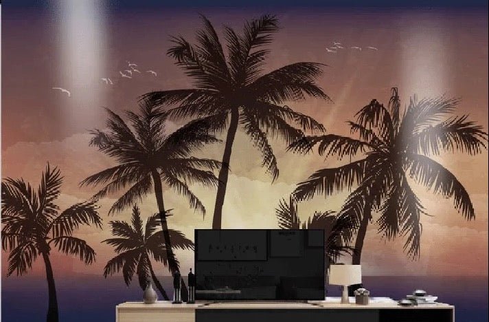 Palm tree sunset wallpaper