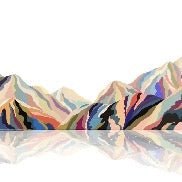 Annecy arty color wallpaper