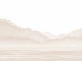 Papier peint Annecy et son lac paisible beige, XXL, tendance