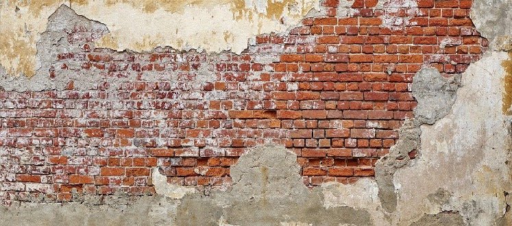 Broken brick bistro wallpaper