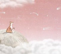 Soothing night baby pink wallpaper