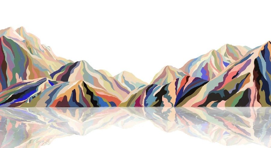 Annecy arty color wallpaper