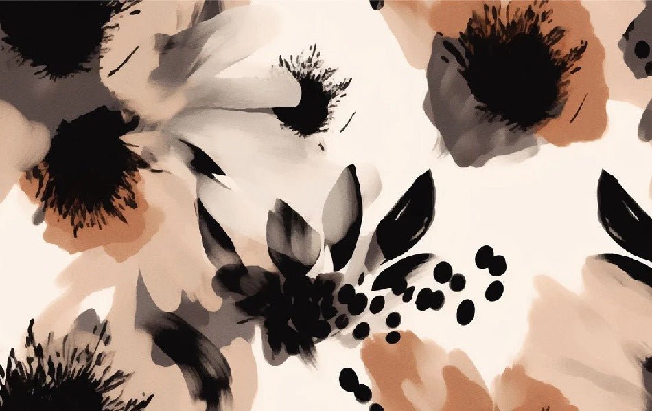 Hypnotic flower wallpaper