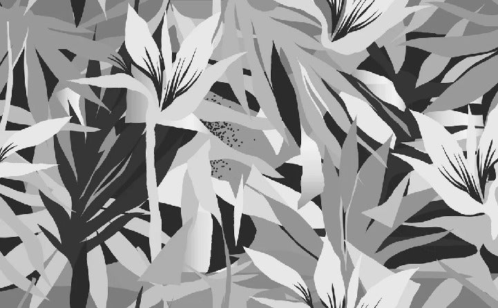 Black and white fragrance wallpaper