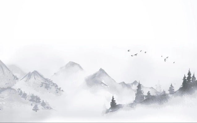 Zen minimalist landscape wallpaper