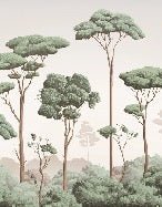Pine forest breeze wallpaper