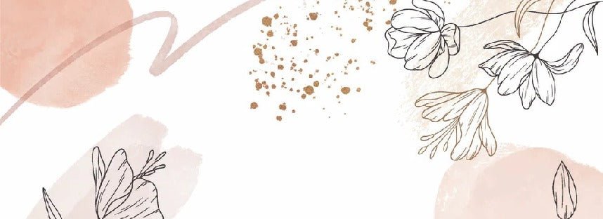 Shapes and flowers wallpaper