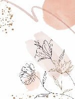 Shapes and flowers wallpaper