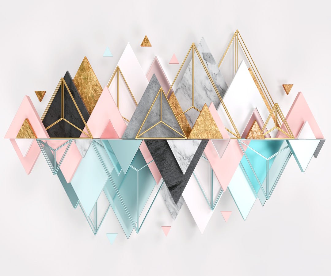 Papier peint Geometric Design, mural concept, tendance