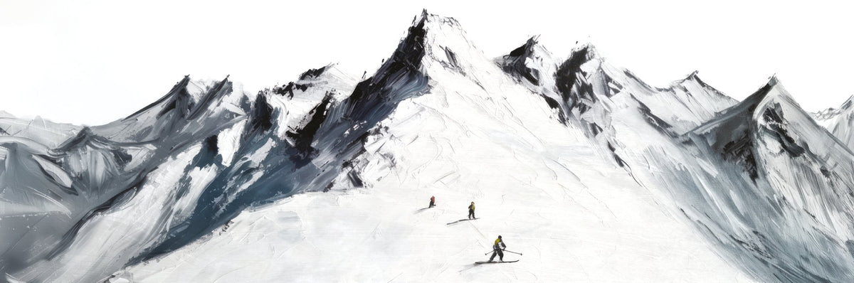 Mountain ski touring wallpaper L374cm x H124cm
