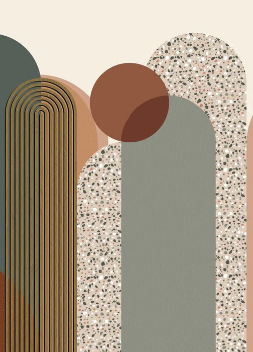 Art deco graphic wallpaper