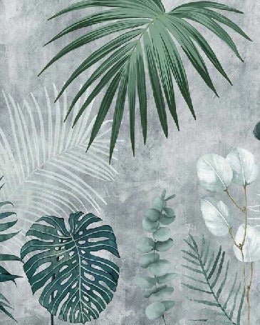 Biophilic Jungle Monochrome wallpaper