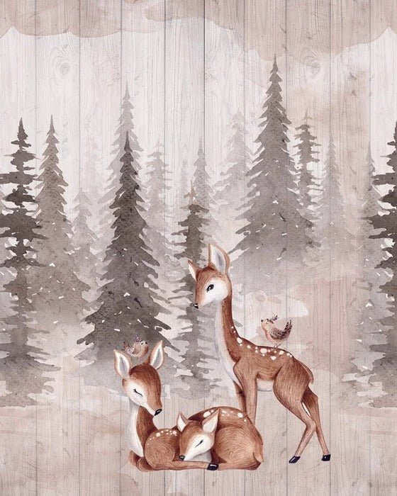 Children's bedroom wallpaper douces biches