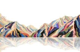 Annecy arty color wallpaper