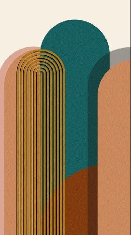 Art pop deco graphic trend wallpaper