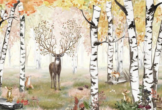 Children's magic forest wallpaper
