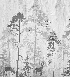 Nostalgic forest bistro wallpaper