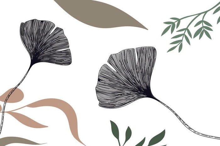 Floral artist ginkgo wallpaper