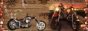 Brick & Moto Retro wallpaper
