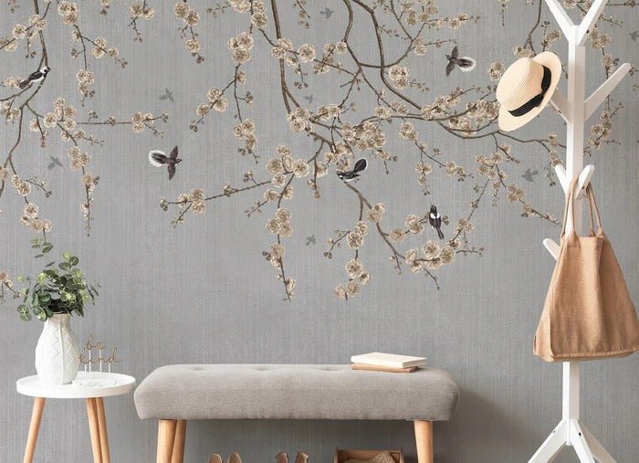 Flowering branches wallpaper