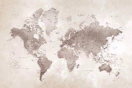 Timeless world map wallpaper