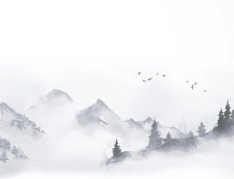 Zen minimalist landscape wallpaper