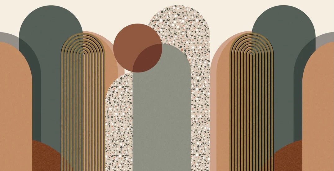 Art deco graphic wallpaper